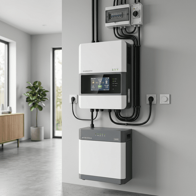 Hybride omvormer met thuisbatterij